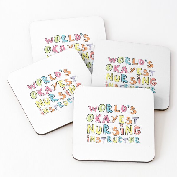 Item preview, World's Okayest Nursing Instructor Gift Idea designed and sold by betternotes.