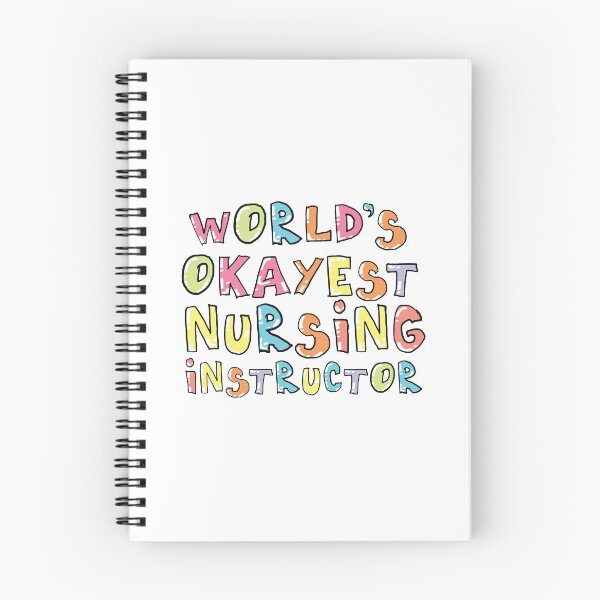 Item preview, World's Okayest Nursing Instructor Gift Idea designed and sold by betternotes.
