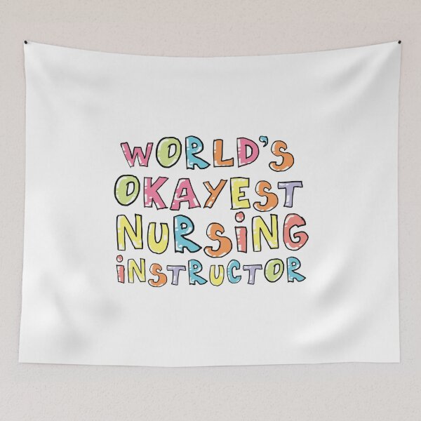 Item preview, World's Okayest Nursing Instructor Gift Idea designed and sold by betternotes.