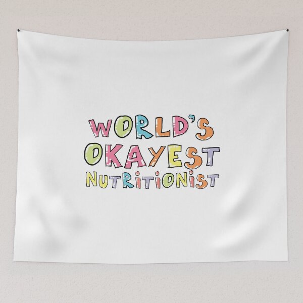 Item preview, World's Okayest Nutritionist Gift Idea designed and sold by betternotes.