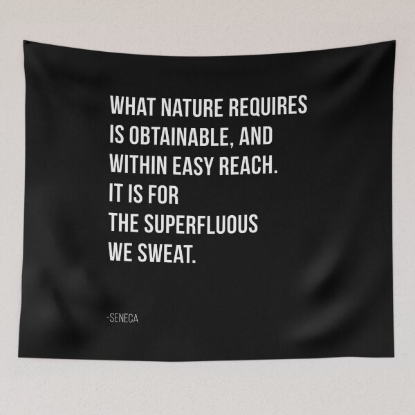 Item preview, Seneca Stoic Philosophy - What nature requires is obtainable designed and sold by T UNIQUE.