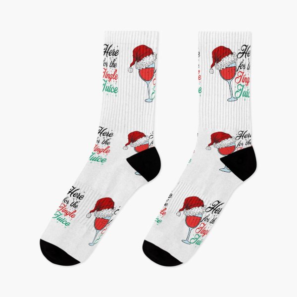 Item preview, Here for The Jingle Juice Funny Christmas Wine  Drinkers Saying designed and sold by chris-ellis-art.