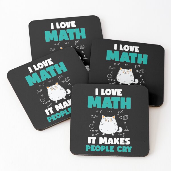 Item preview, I love math cat - funny math quote designed and sold by Lenny Stahl.