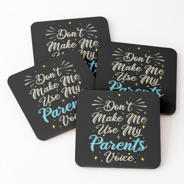 Item preview, Don't Make Me Use My Parents Voice, Cute Funny Gift Ideas For Parents designed and sold by awesomedraw.
