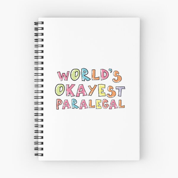 Item preview, World's Okayest Paralegal Gift Idea designed and sold by betternotes.