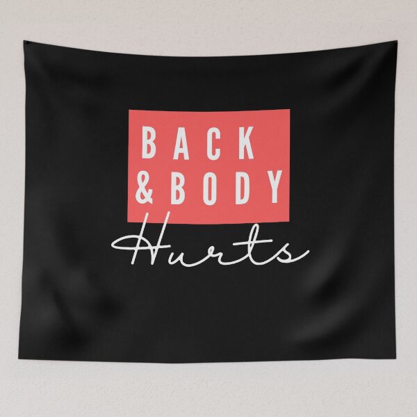 Item preview, Back and Body Hurts, Yoga designed and sold by Echo Dusk.