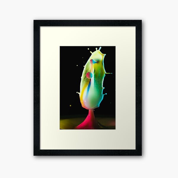 Rainbow Splash Framed Art Print