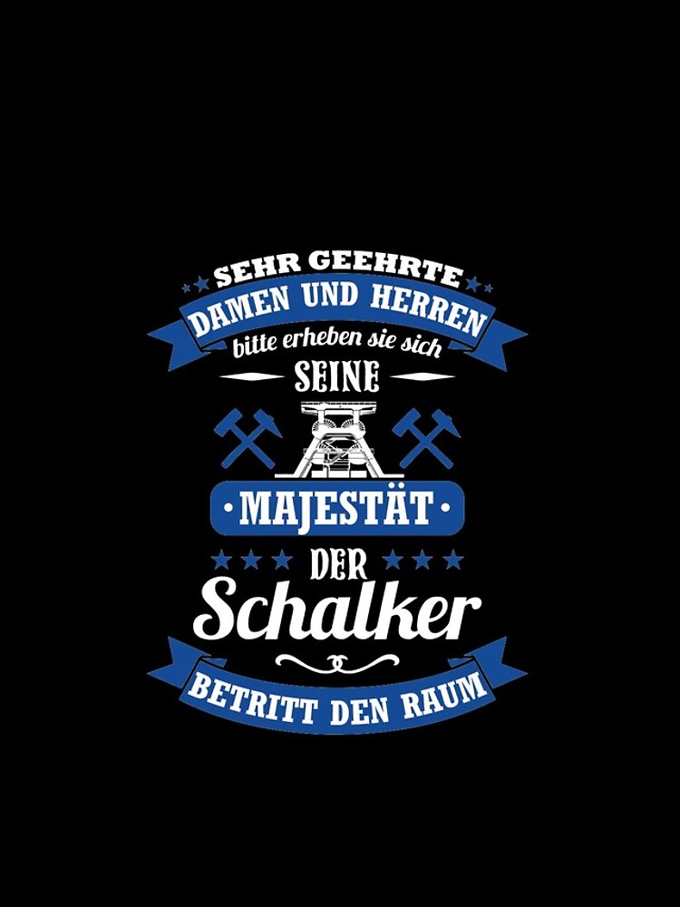 "Schalke Spruch für Schalker Seine Majestät Trikot" iPhoneHülle