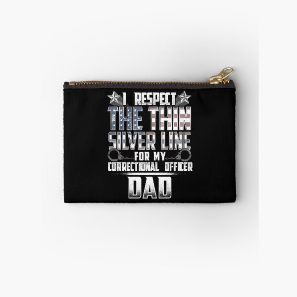 Item preview, Dad Thin Silver Line Correctional Officer designed and sold by wheedesign.