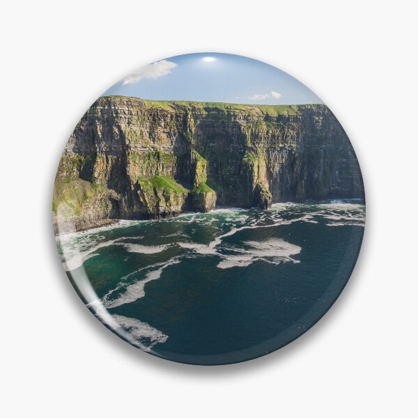 Item preview, Aerial Ireland countryside tourist attraction in County Clare. The Cliffs of Moher and Burren Ireland. Epic Irish Landscape Seascape along the wild atlantic way. Beautiful scenic nature Ireland designed and sold by Nollaig Ó Mórdha  Up The Banner Photography.