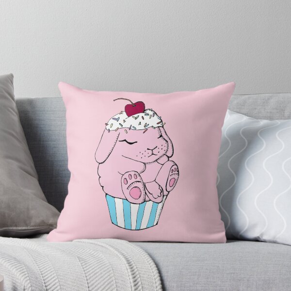 Item preview,  Bunny Cupcake 3- Strawberrry- Pink designed and sold by mochinumnums.