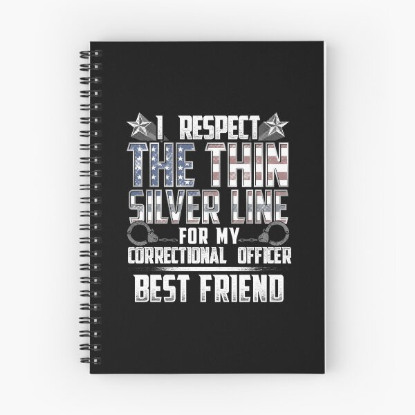 Item preview, Best Friend Thin Silver Line Correctional Officer designed and sold by wheedesign.