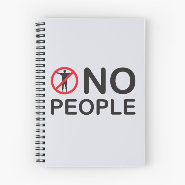 Item preview, No People , funny Solitude gift , independent person, egoistic, loneliness, Lonely Person  designed and sold by Obito-Designs.