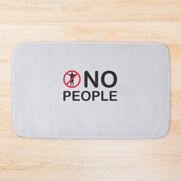 Item preview, No People , funny Solitude gift , independent person, egoistic, loneliness, Lonely Person  designed and sold by Obito-Designs.