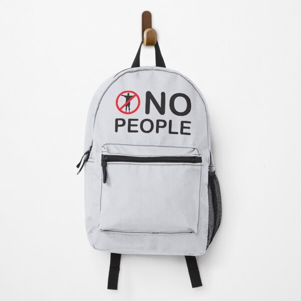 Item preview, No People , funny Solitude gift , independent person, egoistic, loneliness, Lonely Person  designed and sold by Obito-Designs.
