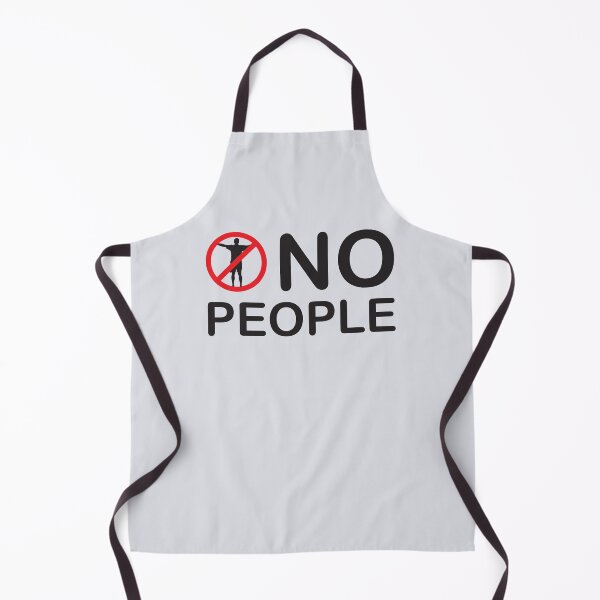 Item preview, No People , funny Solitude gift , independent person, egoistic, loneliness, Lonely Person  designed and sold by Obito-Designs.