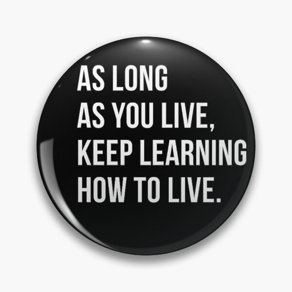 Item preview, Seneca Stoic Philosophy - As long as you live, keep learning how to live. designed and sold by T UNIQUE.
