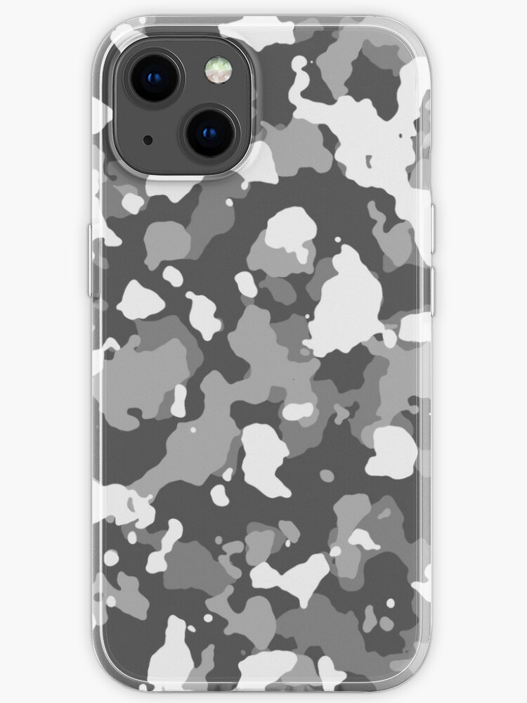 snow camo iphone case