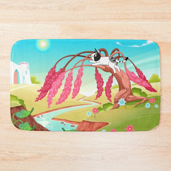 Item preview, Enjoying Nature - featuring the two cheeky Cats Tipsy & Tapsy. By Cute Kawaii Art. designed and sold by CuteKawaiiArt.