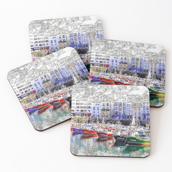 Item preview, Colorful fishing boats in Luarca, Asturias, Spain. designed and sold by Newlander90.