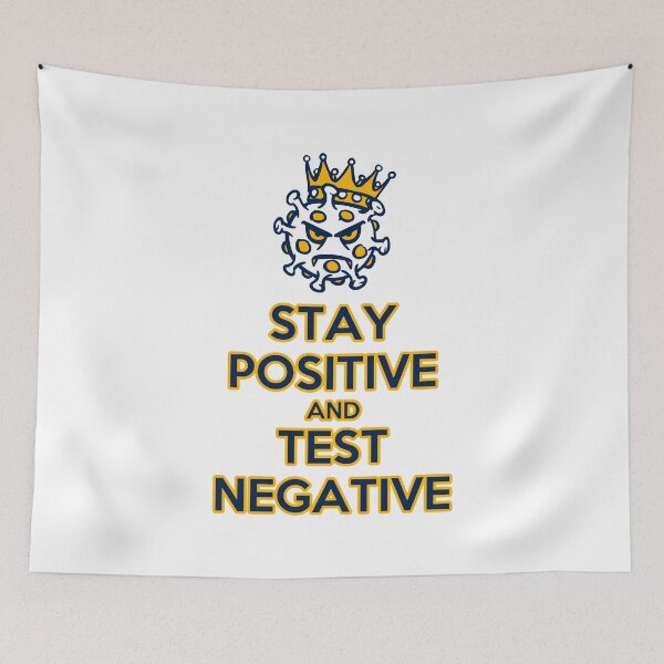 Item preview, Stay Positive And Test Negative;  designed and sold by StickerApe.