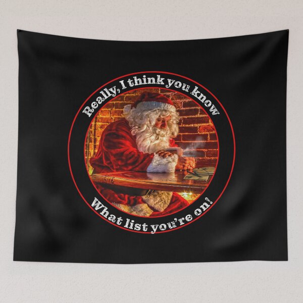 Item preview, Santa's Christmas list, naughty or nice list designed and sold by Steven Kight.