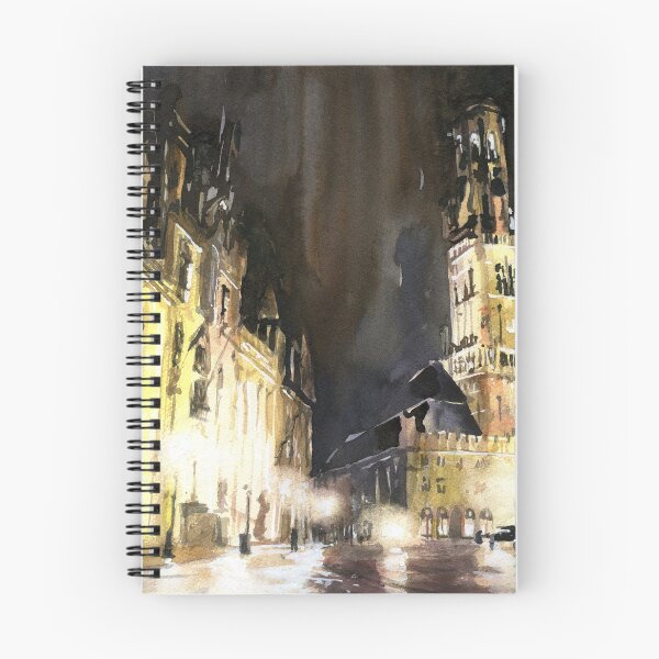 Item preview, Belfry of Bruges  medieval bell tower in the centre of Bruges, Belgium.  Watercolor painting of Bruges. designed and sold by rfoxphoto.