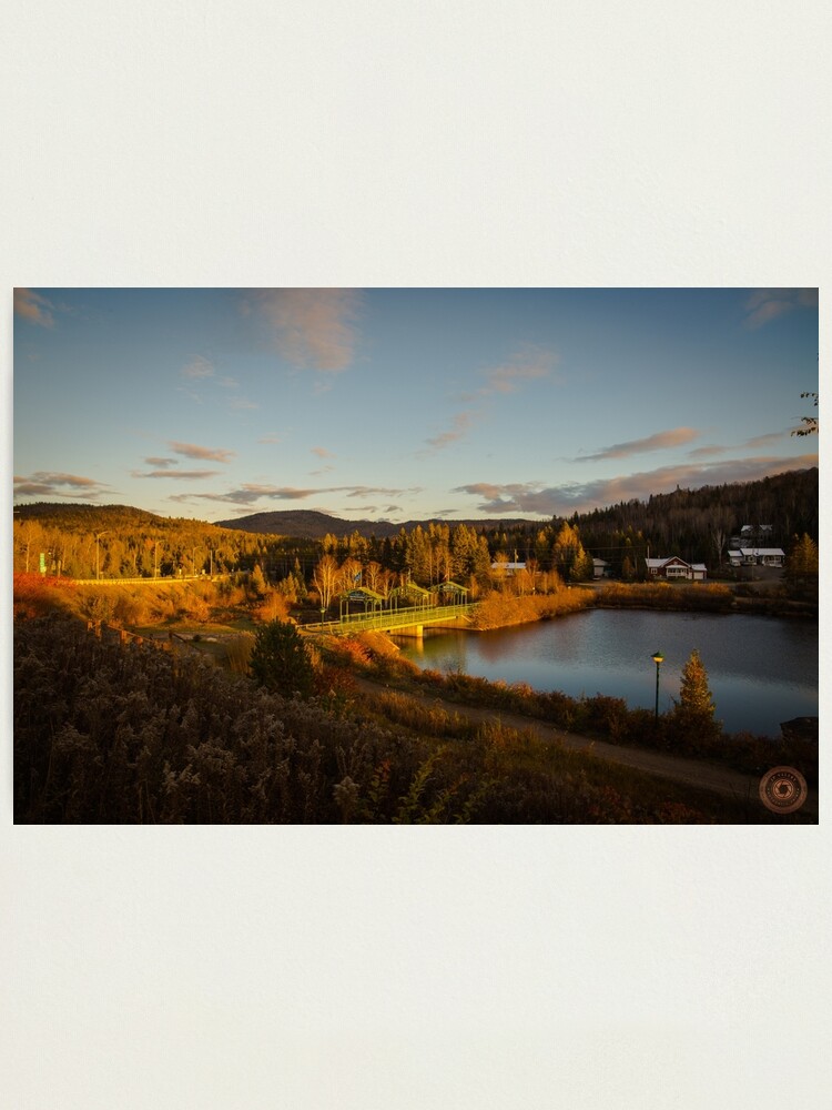 Alternate view of Fall Sunset in Quebec Photographic Print