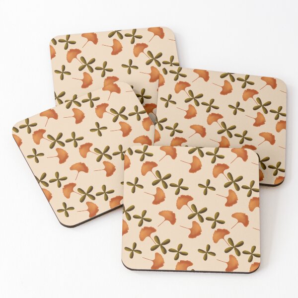 Item preview, Fall Gingko Tree Leaves // Leaf Pattern designed and sold by Lavender Mint Graphics.