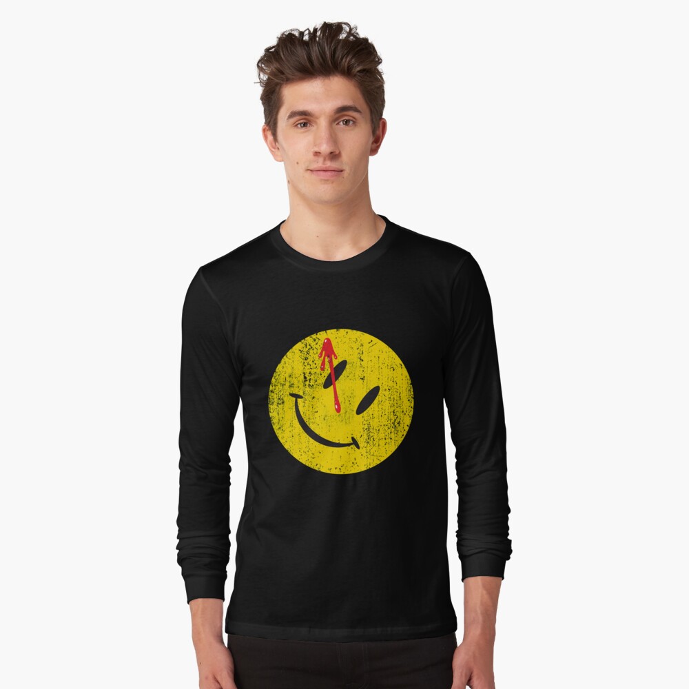 watchmen smiley t shirt