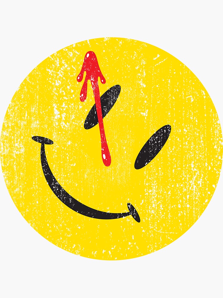 "Watchmen Smiley" Sticker for Sale by artboy213 | Redbubble