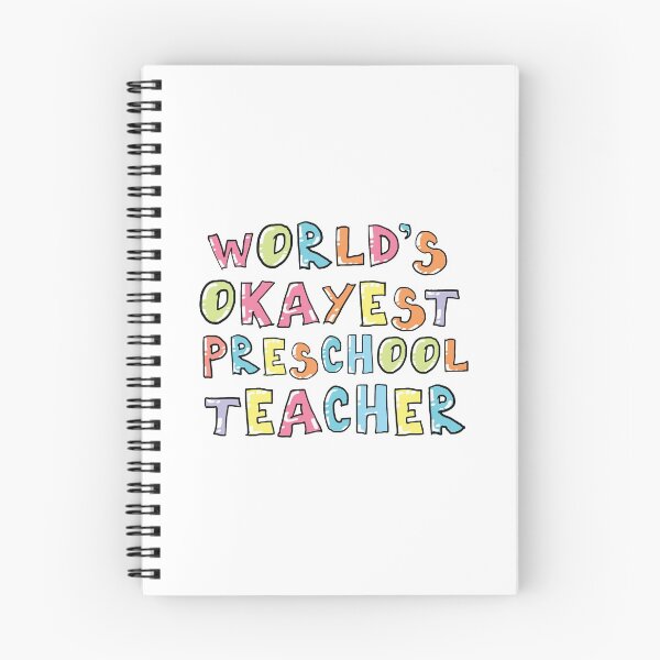 Item preview, World's Okayest Preschool Teacher Gift Idea designed and sold by betternotes.