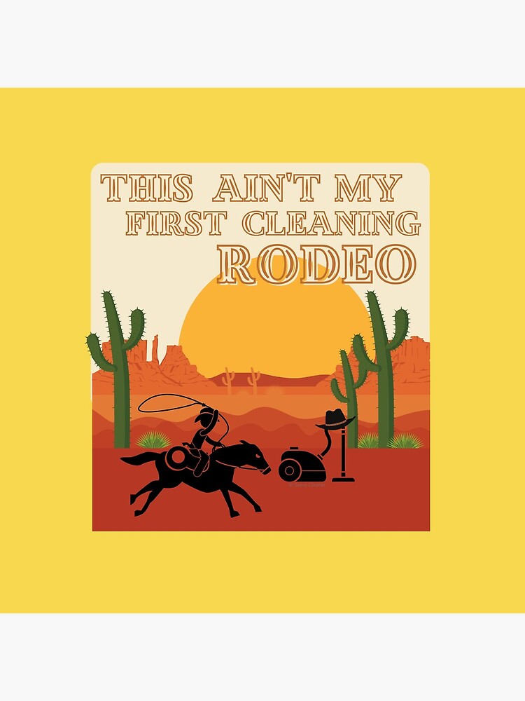 Thumbnail 5 of 5, Coasters (Set of 4), My First Cleaning Rodeo Housekeeping Humor designed and sold by SavvyCleaner.