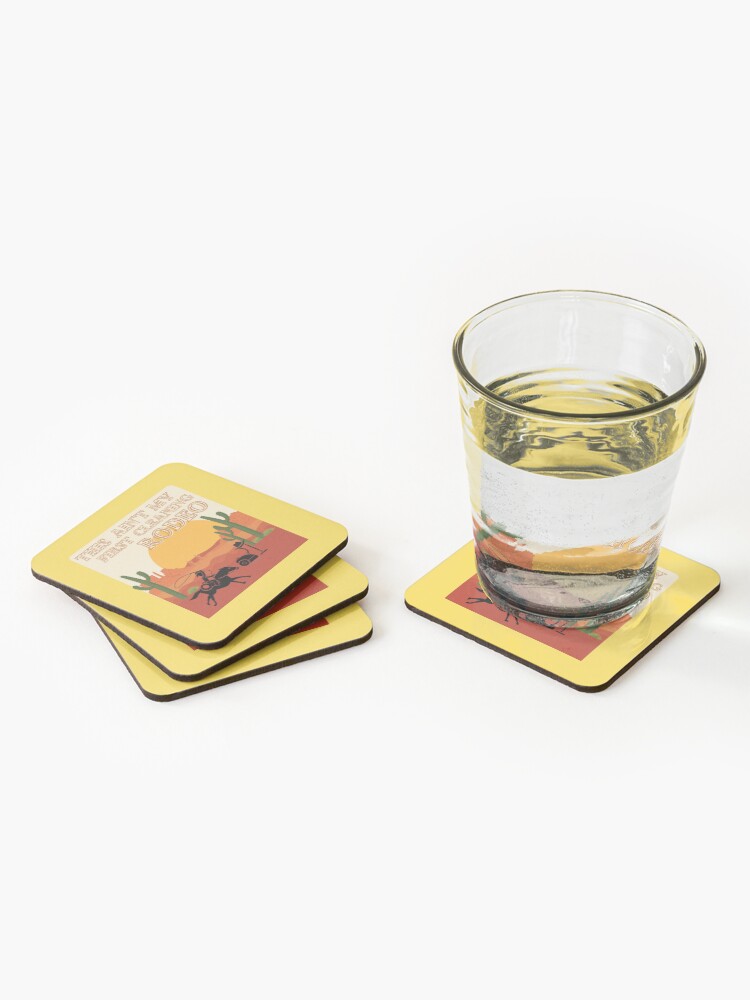 Thumbnail 2 of 5, Coasters (Set of 4), My First Cleaning Rodeo Housekeeping Humor designed and sold by SavvyCleaner.