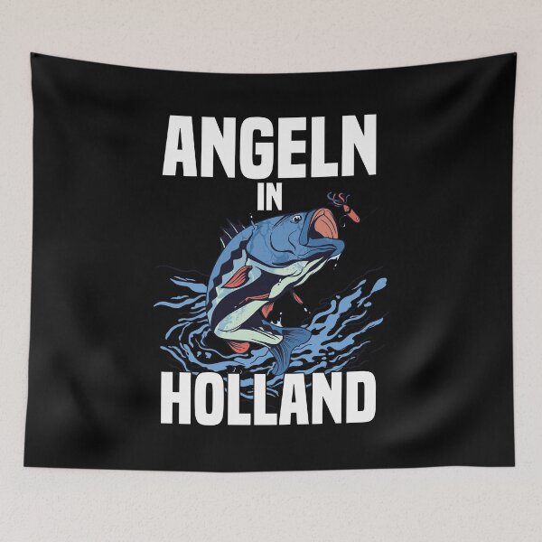 Item preview, Netherlands fishing fishing in Holland gift designed and sold by Nessshirts.