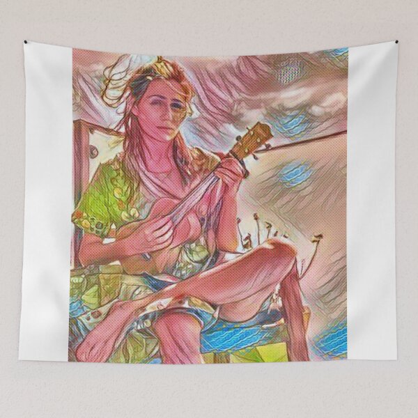 Item preview, dodie clark with her ukulele designed and sold by renakennings.