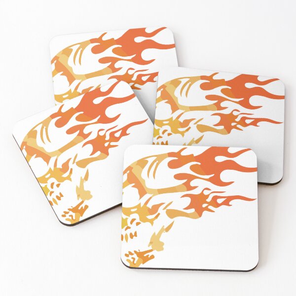 Item preview, fire skull designed and sold by ayvidemporium.