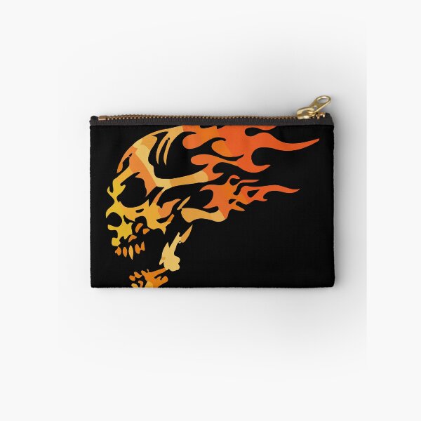 Item preview, fire skull designed and sold by ayvidemporium.