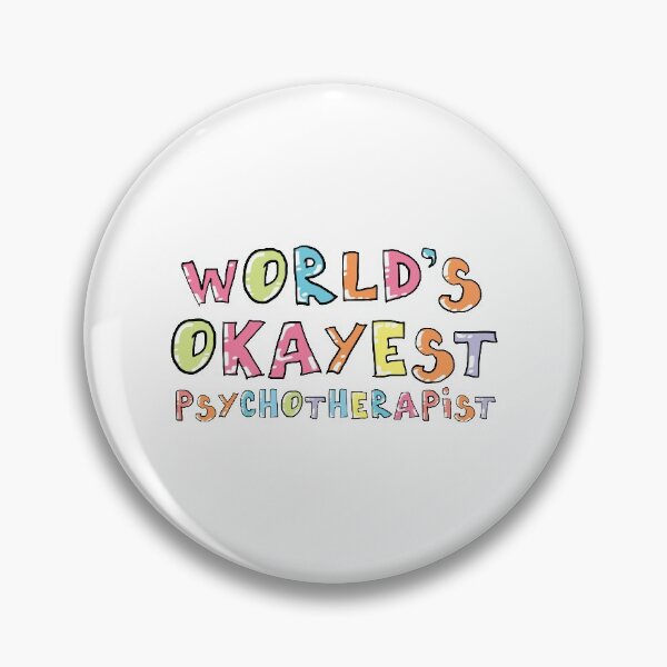 Item preview, World's Okayest Psychotherapist Gift Idea designed and sold by betternotes.