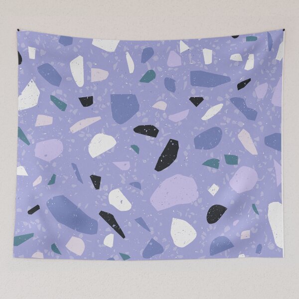 Item preview, Terrazzo Pattern in Blue designed and sold by thesnowwhyte.