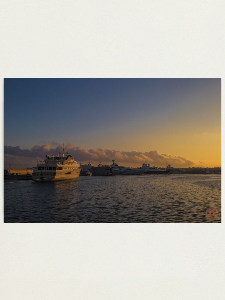Alternate view of Sunset Seascape Riviera France Photographic Print