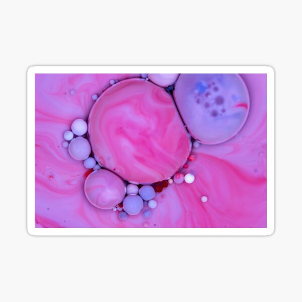 Bubbles Art Ethan Sticker