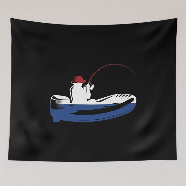 Item preview, Boat fishing tour Holland Netherlands trout fishing designed and sold by Nessshirts.