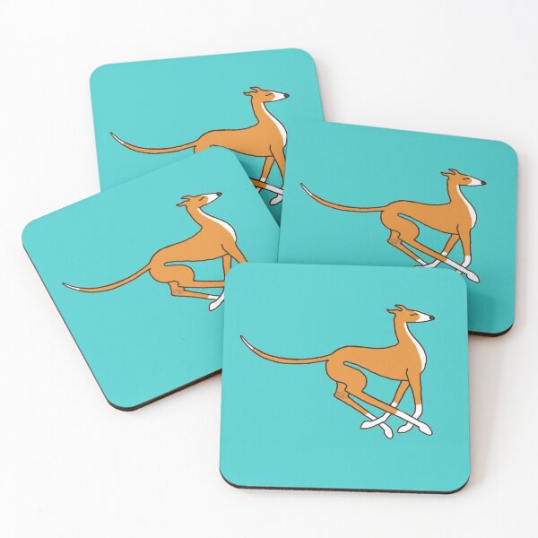 Item preview, Galloping greyhound - Fawn and white designed and sold by Noodlehorses.