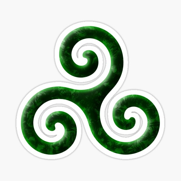 Item preview, Triskele -green designed and sold by Hondrus.