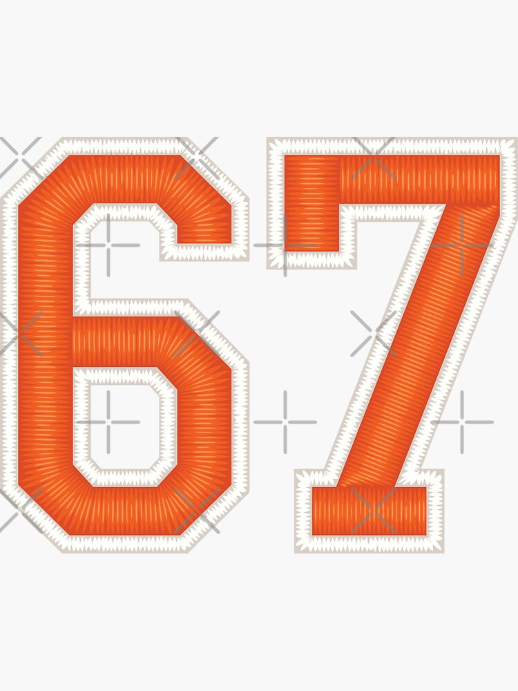 Sports Number 83 Jersey eighty-three Orange Poster for Sale by elhefe