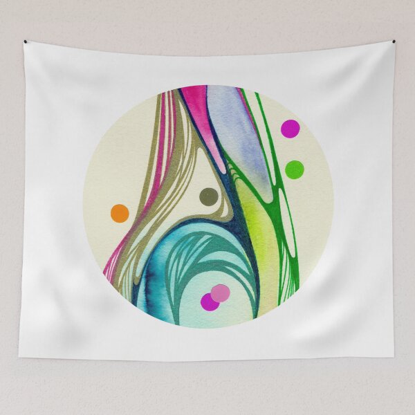 Item preview, ORIGIN JOY - Original handmade watercolor fine art circle designed and sold by Azanza.