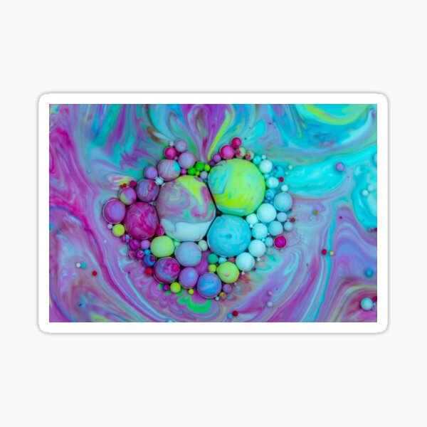 Bubbles Art Evelyn Sticker