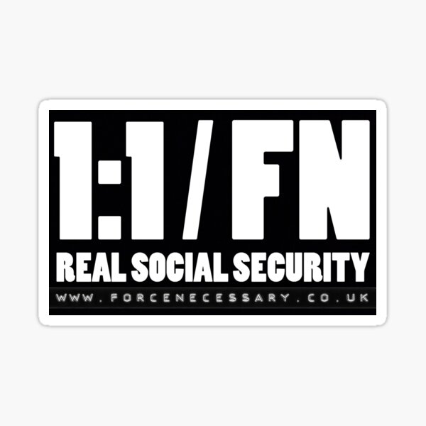 Real Social Security Sticker