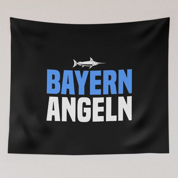 Item preview, Angling Bavaria fishing spots angling accessories landing net designed and sold by Nessshirts.